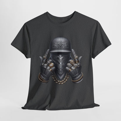 Silver Face Gangster Bling #6 Unisex Heavy Cotton Tee - 312tshirts 2