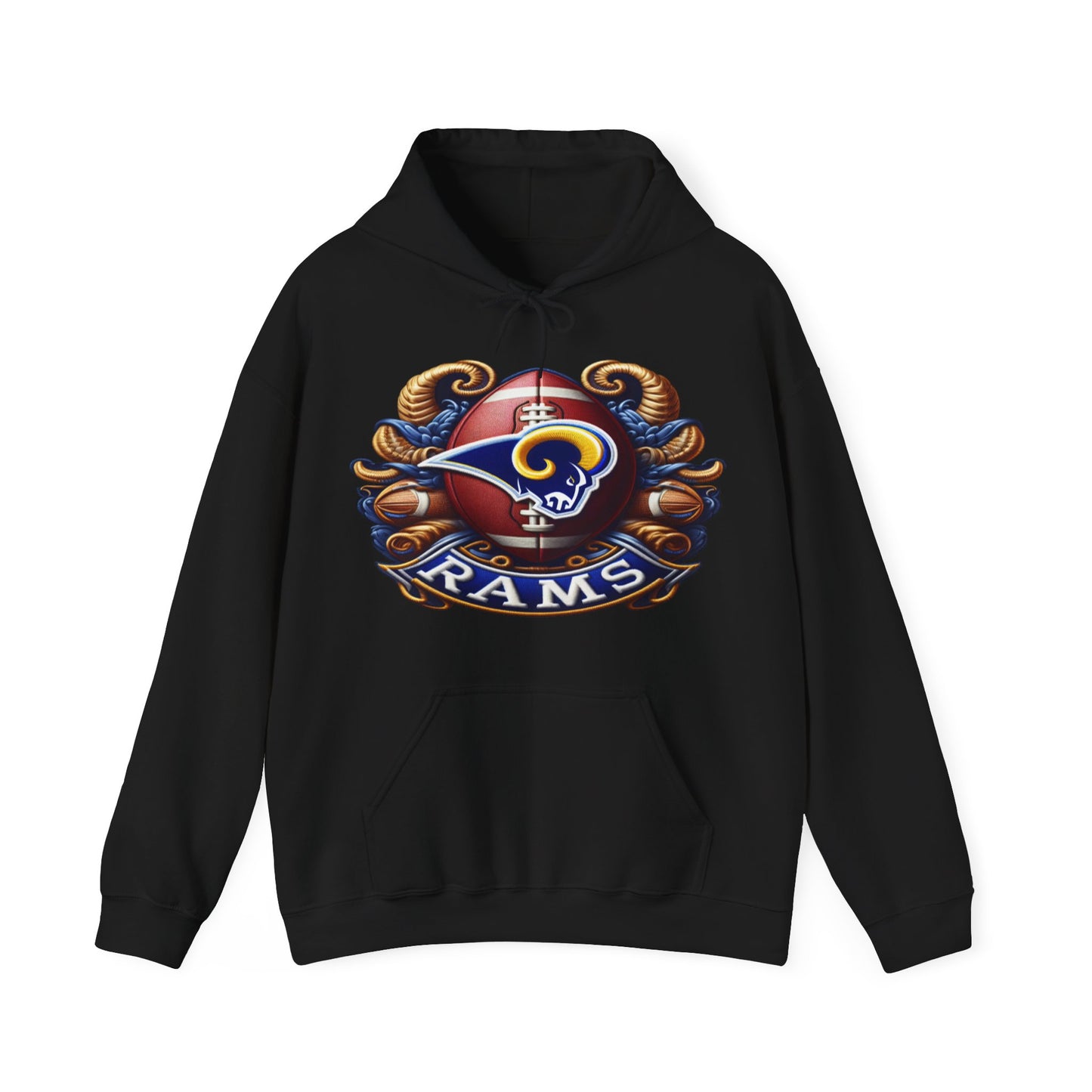 Sports Rams Football Logo #1 Unisex Heavy Sweatshirt Hoodie