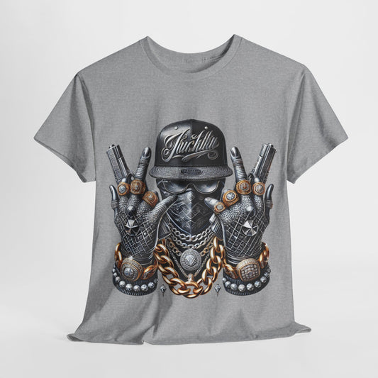 Silver & Gold Guns Gangster #3 Unisex Heavy Cotton Tee - 312tshirts 2
