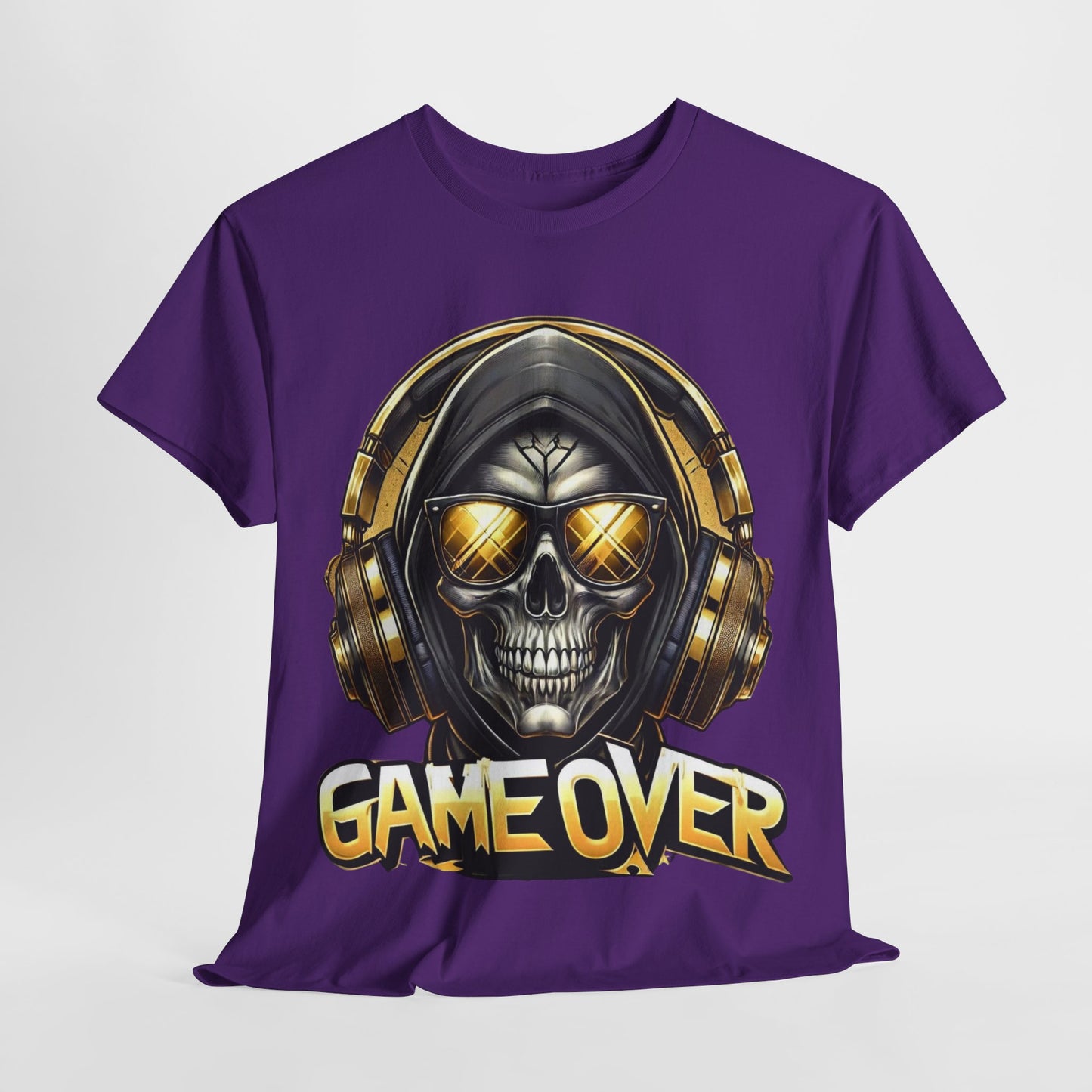 Game Over Skull #1 Unisex Heavy Cotton Tee - 312tshirts 2