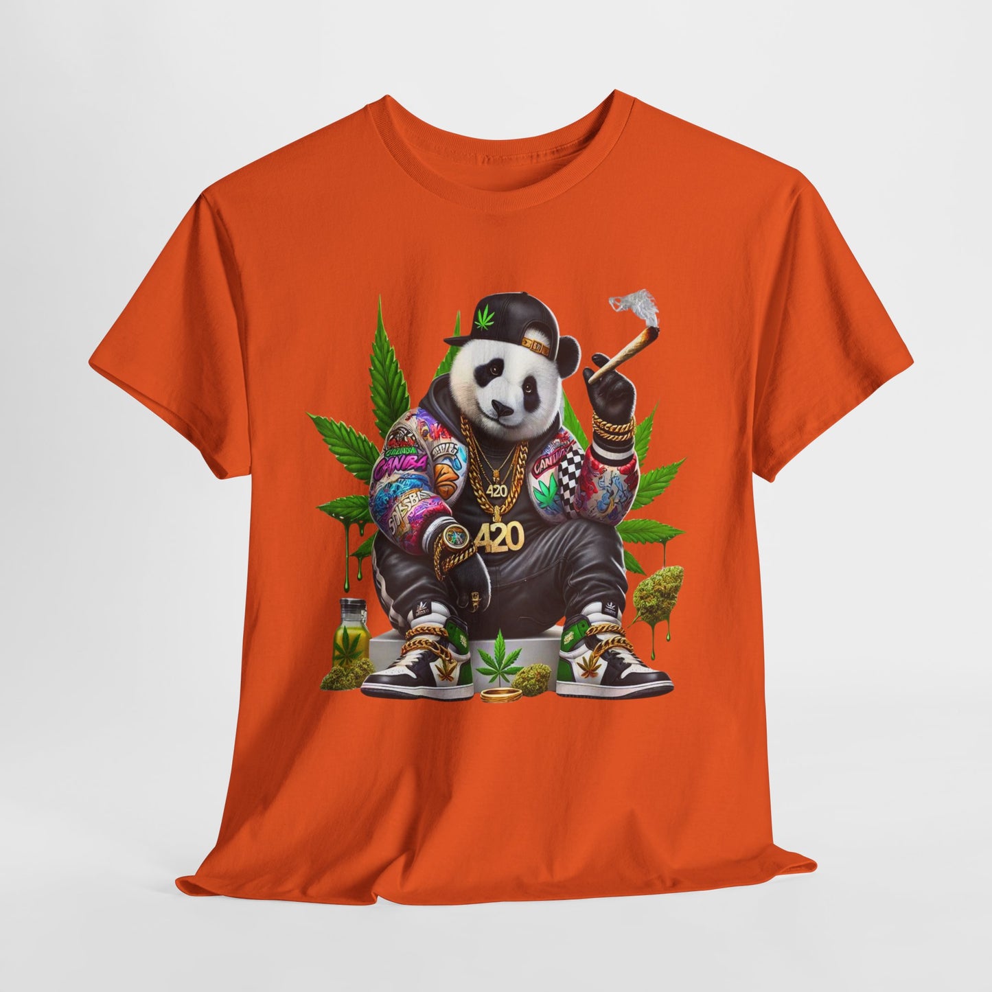 420 Panda #1 Heavy Cotton Tee - 312tshirts 2