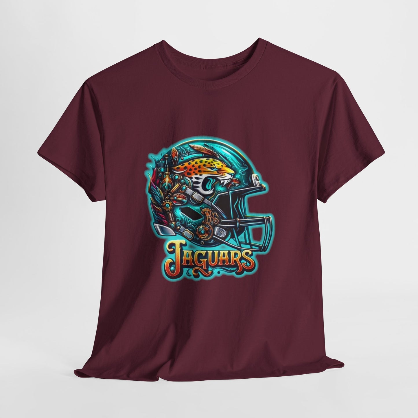Sports Jaguar Football Helmet #2 Unisex Heavy Cotton Tee
