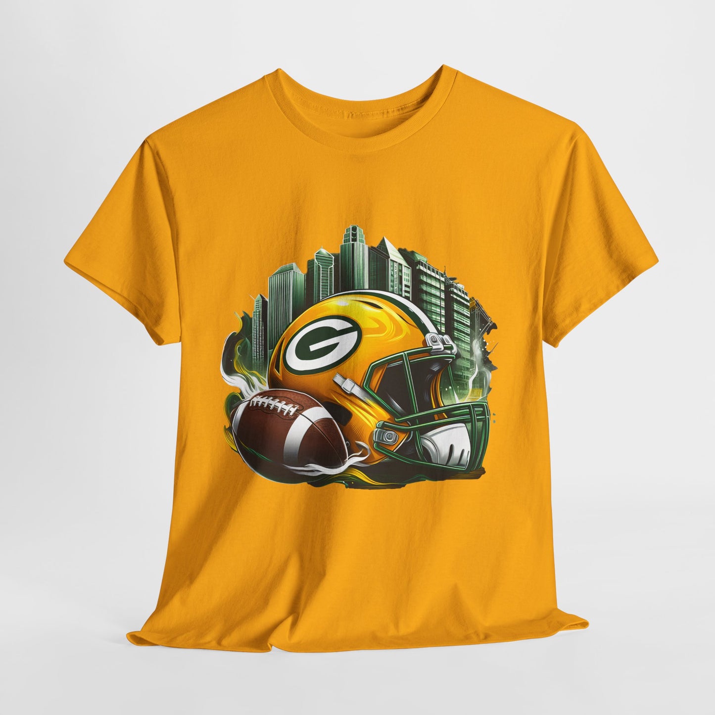 Sports Packers Football Helmet #1 Unisex Heavy Cotton Tee