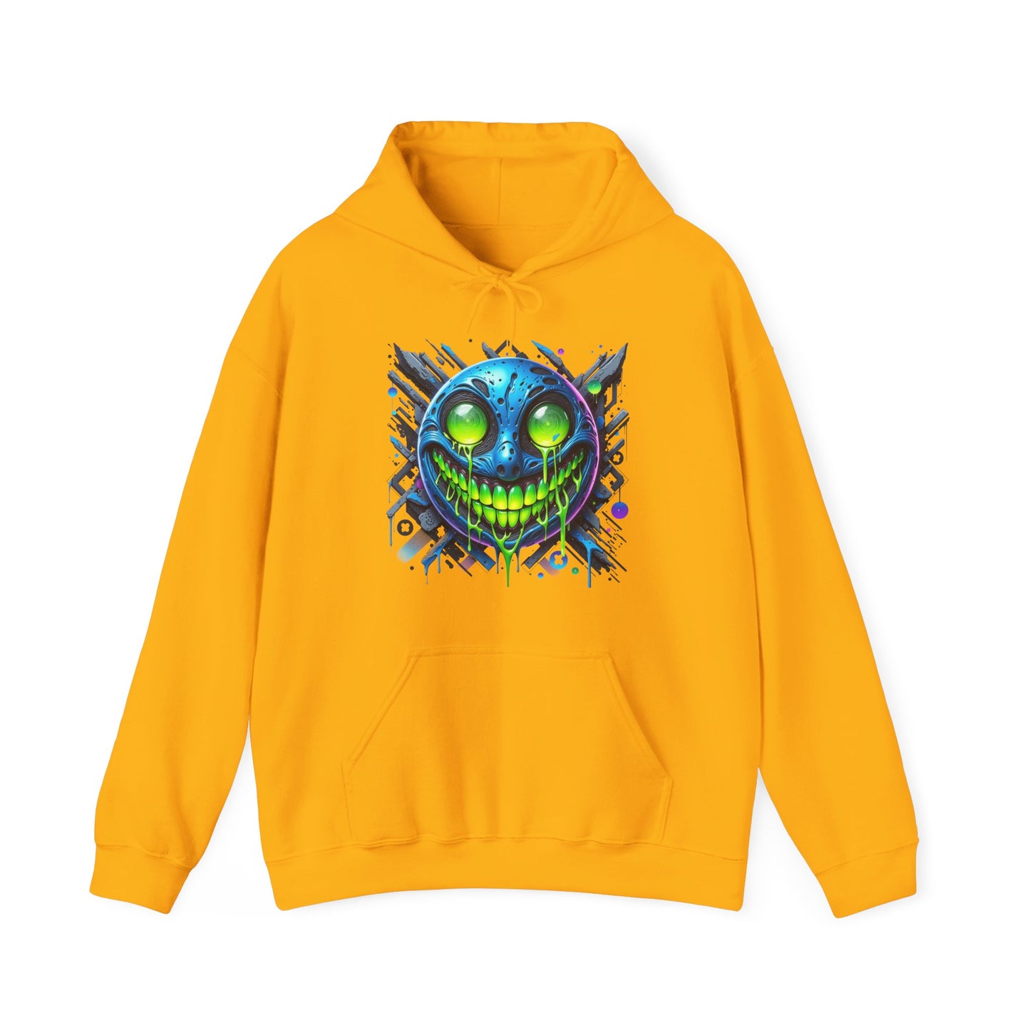 Creepy Neon Emoji #4 Unisex Heavy Sweatshirt Hoodie