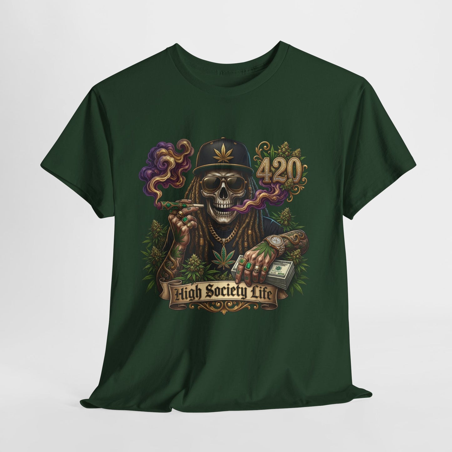 420 High Society High #1 Unisex Heavy Cotton Tee