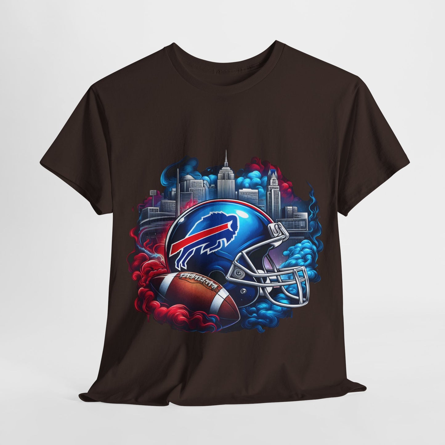 Sports Bills Football Helmet #19 Unisex Heavy Cotton Tee
