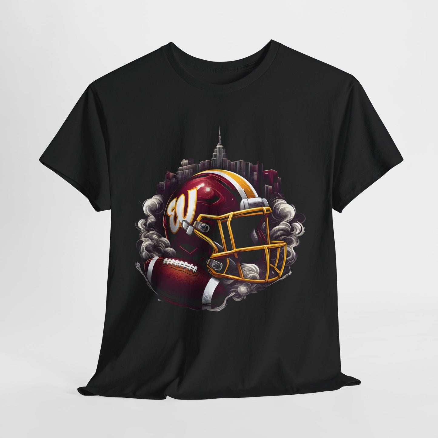 Sports Commanders Football Helmet #1 Unisex Heavy Cotton Tee