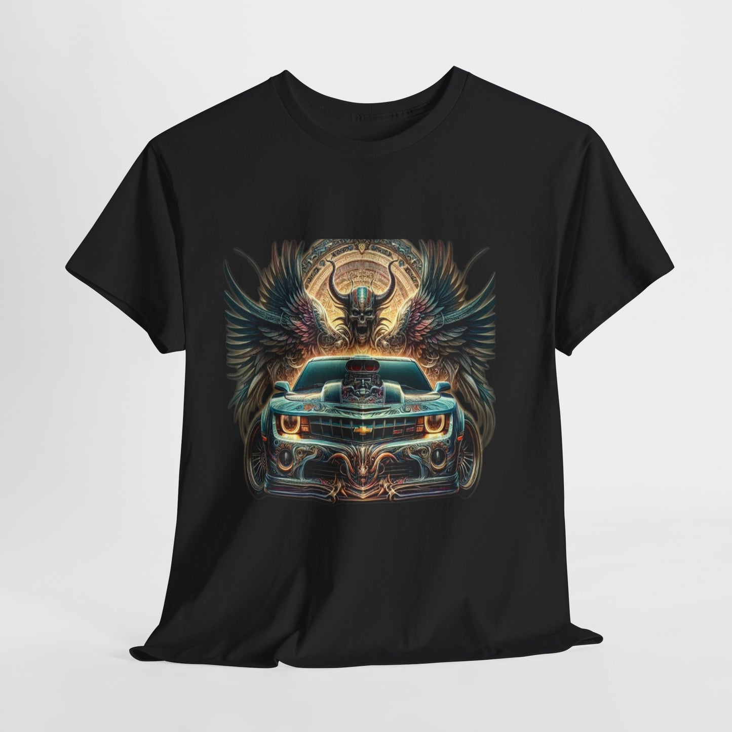 Car & Wings Graphic Unisex Heavy Cotton Tee