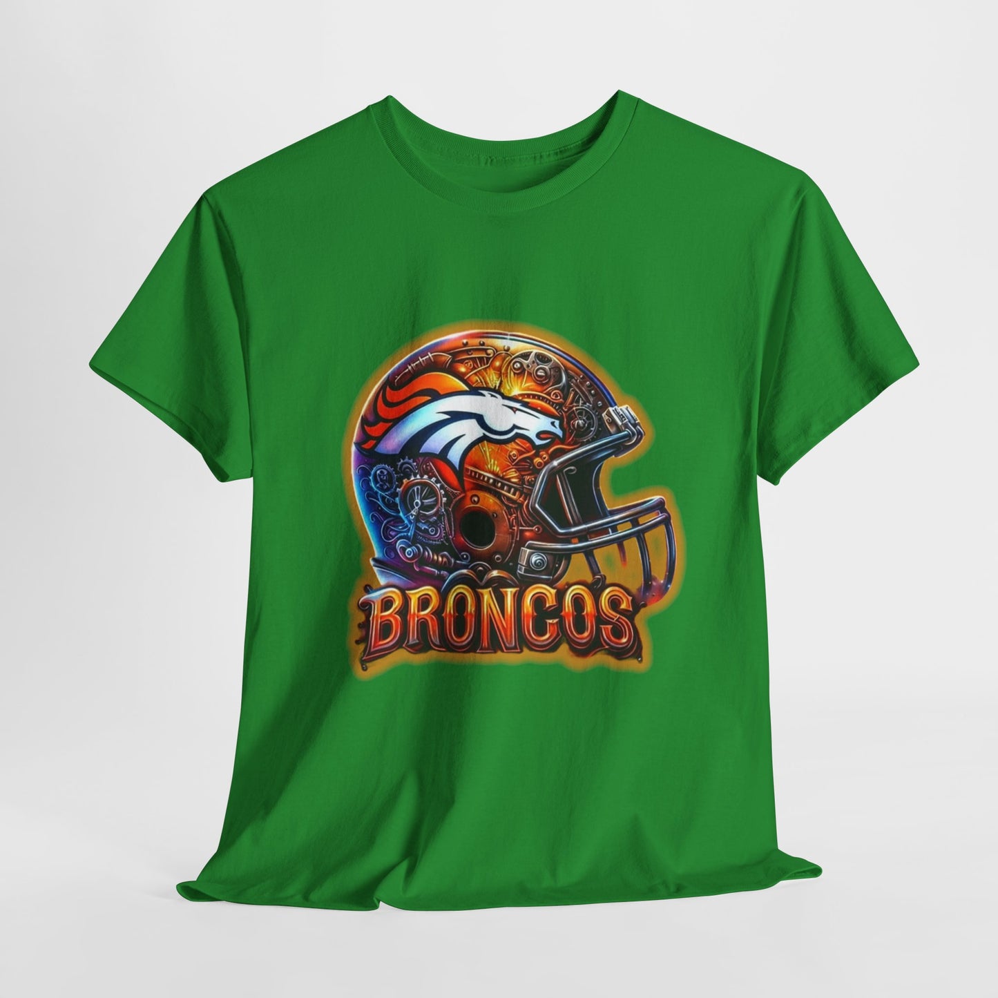 Sports Broncos Football Helmet #2 Unisex Heavy Cotton Tee
