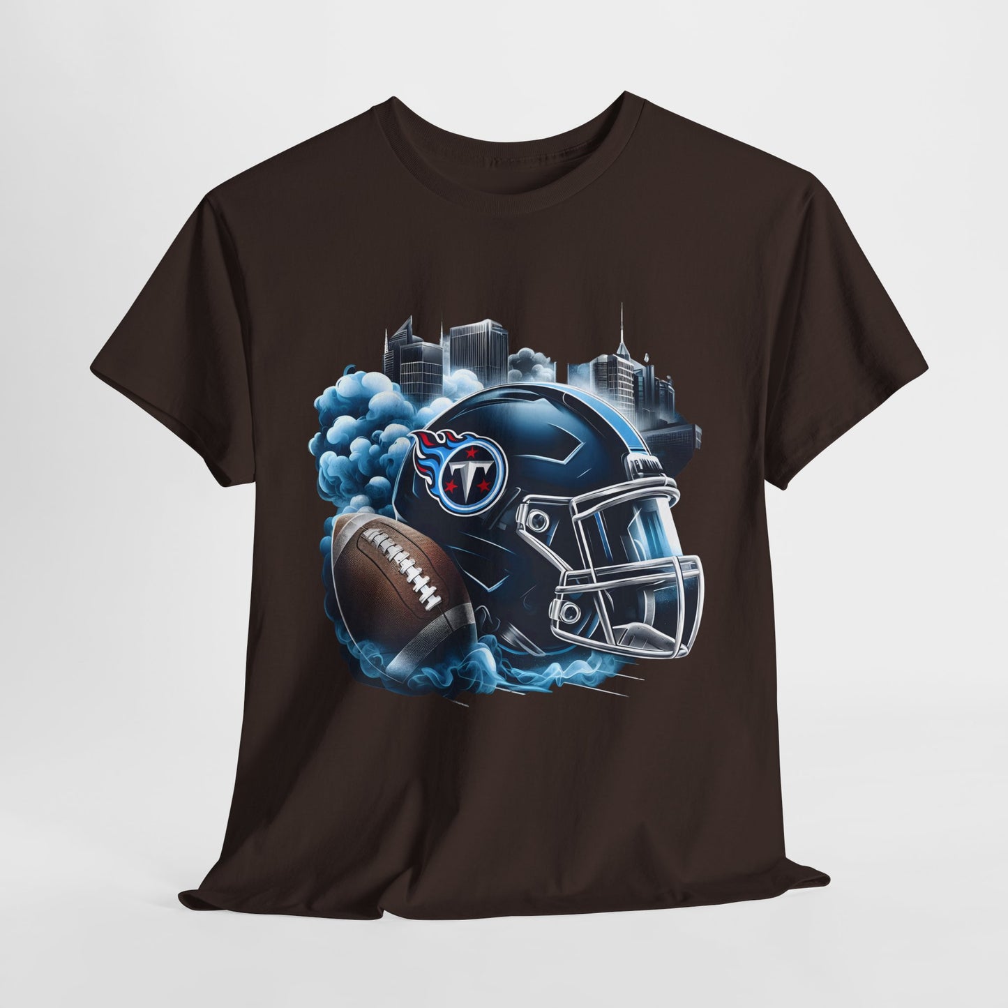 Sports Titans Football Helmet #1 Unisex Heavy Cotton Tee