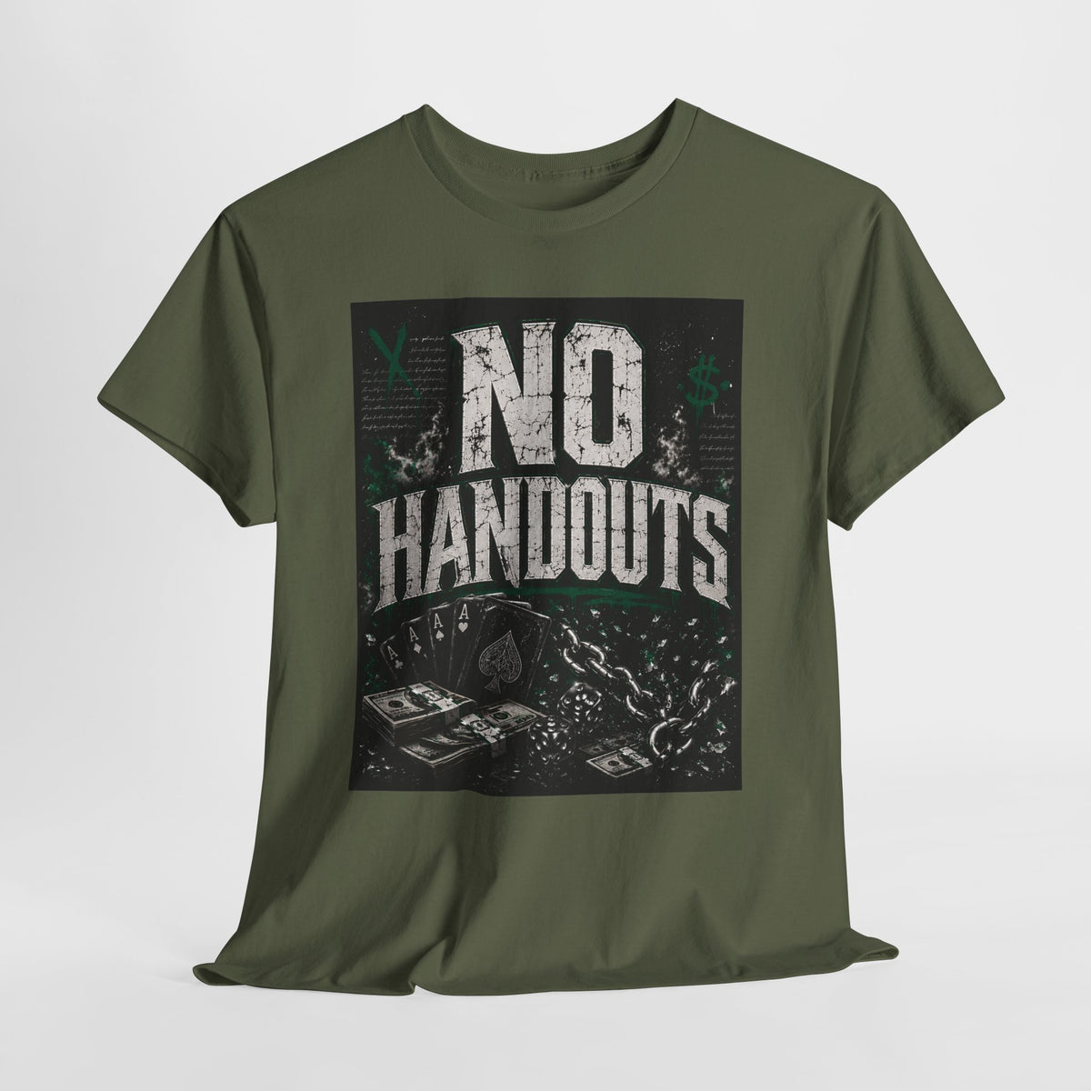 No Handouts #1 Unisex Heavy Cotton Tee