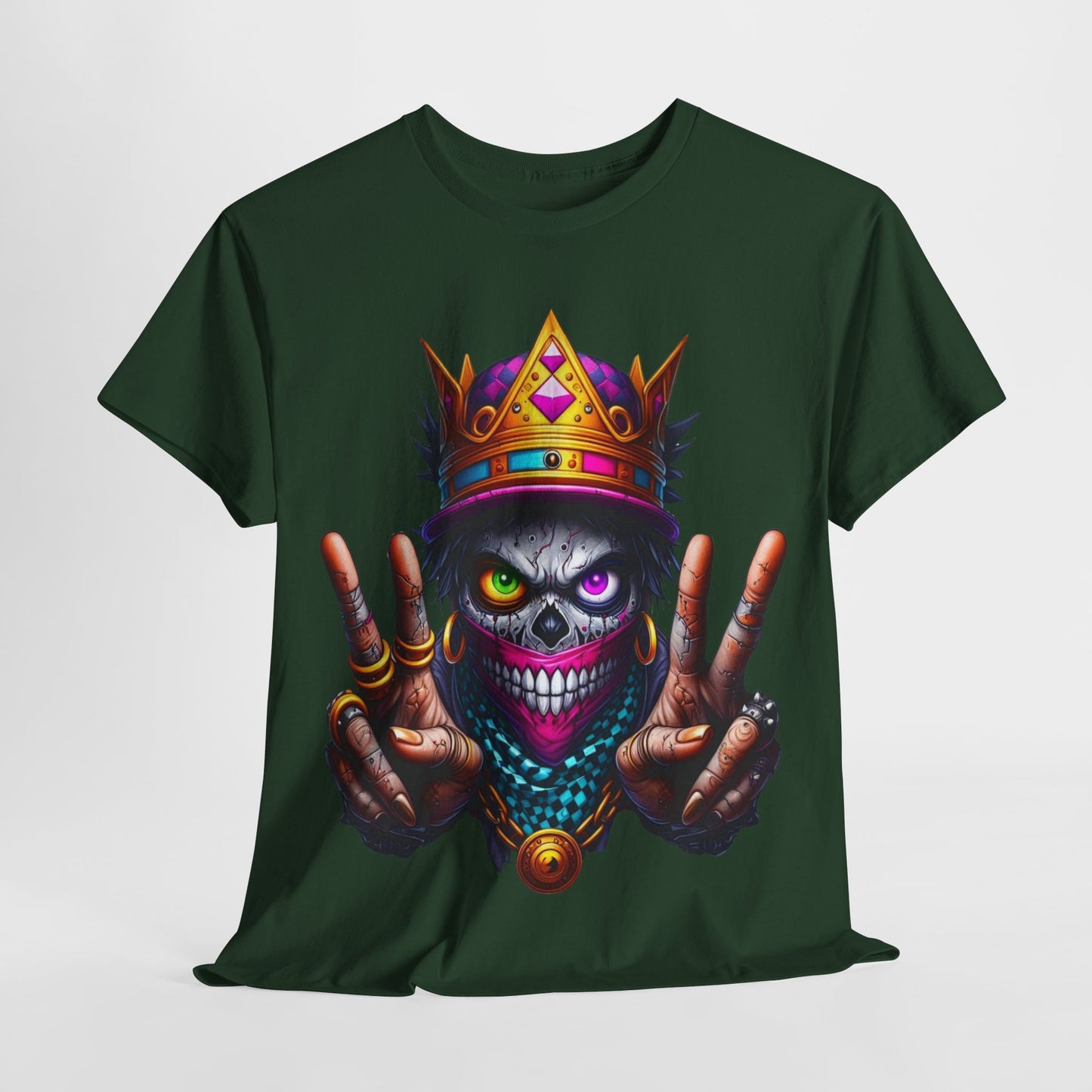 Skull Crown King Unisex Heavy Cotton Tee - 312tshirts 2