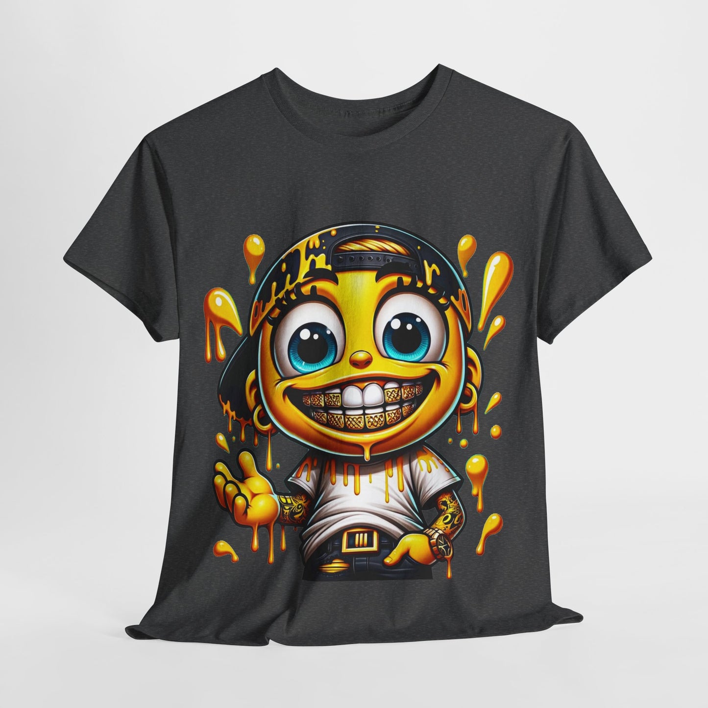 Drip Emoji Unisex Heavy Cotton Tee - 312tshirts 2