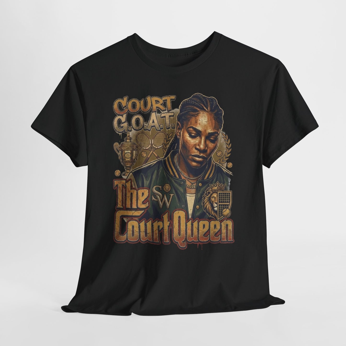 The Court Queen "G.O.A.T." #1 Unisex Heavy Cotton Tee - 312tshirts 2