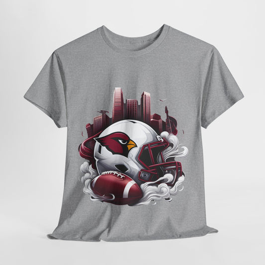 Sports Cardinals Football Helmet #16 Unisex Heavy Cotton Tee