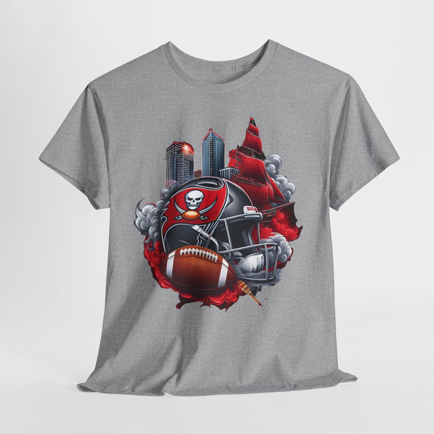 Sports Buccaneers Football Helmet #1 Unisex Heavy Cotton Tee