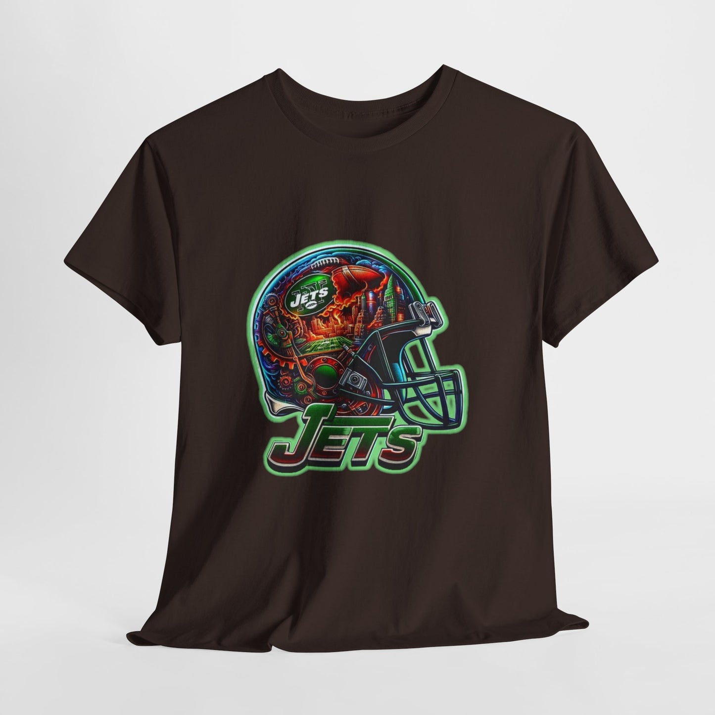 Sports Jets Football Helmet #2 Unisex Heavy Cotton Tee
