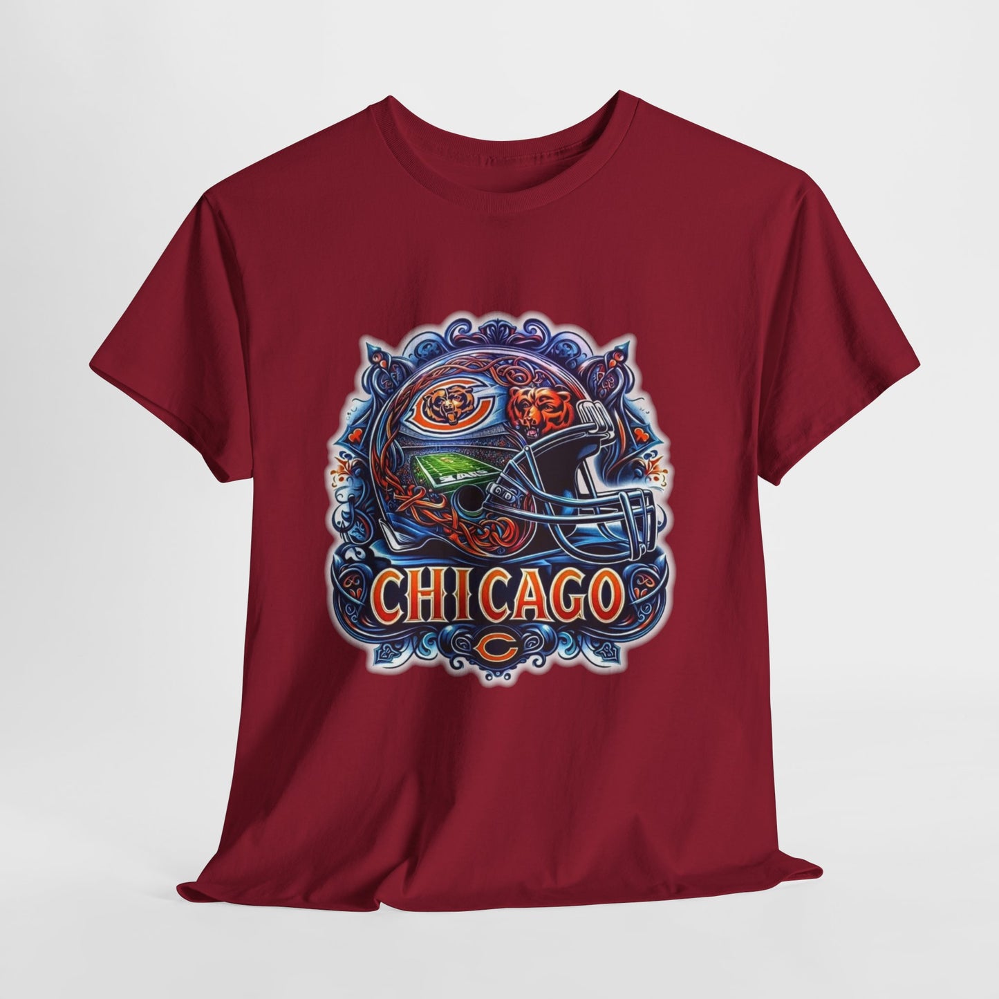 Sports Bears Football Helmet #2 Unisex Heavy Cotton Tee