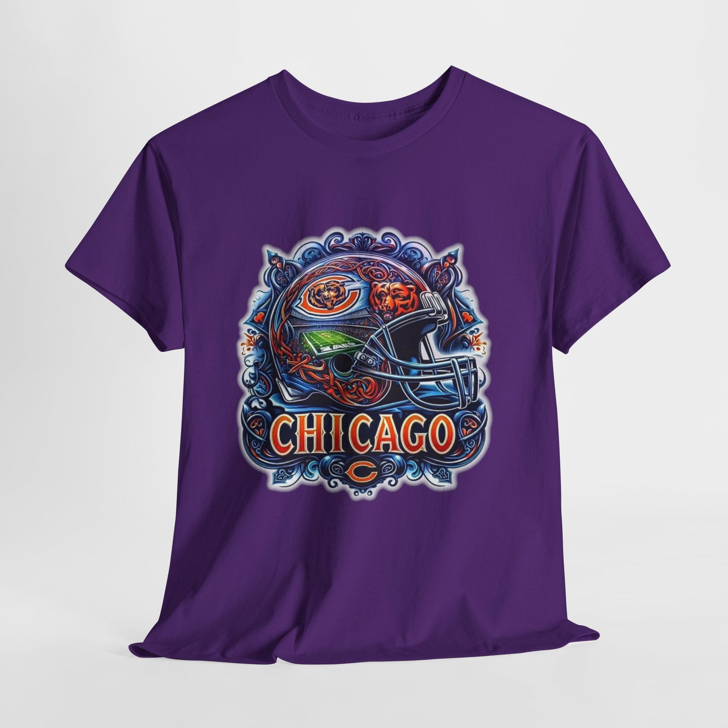 Sports Bears Football Helmet #2 Unisex Heavy Cotton Tee