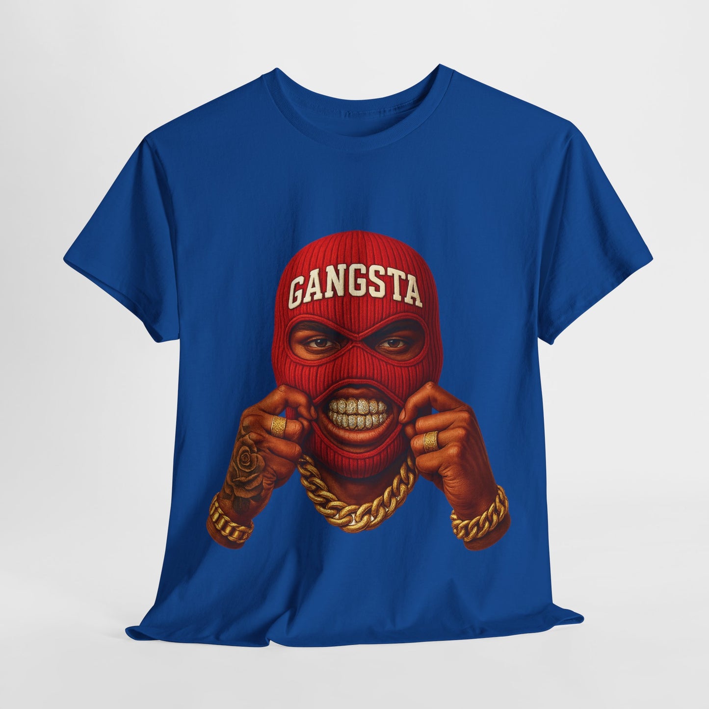 Red Ski Mask Unisex Heavy Cotton Tee