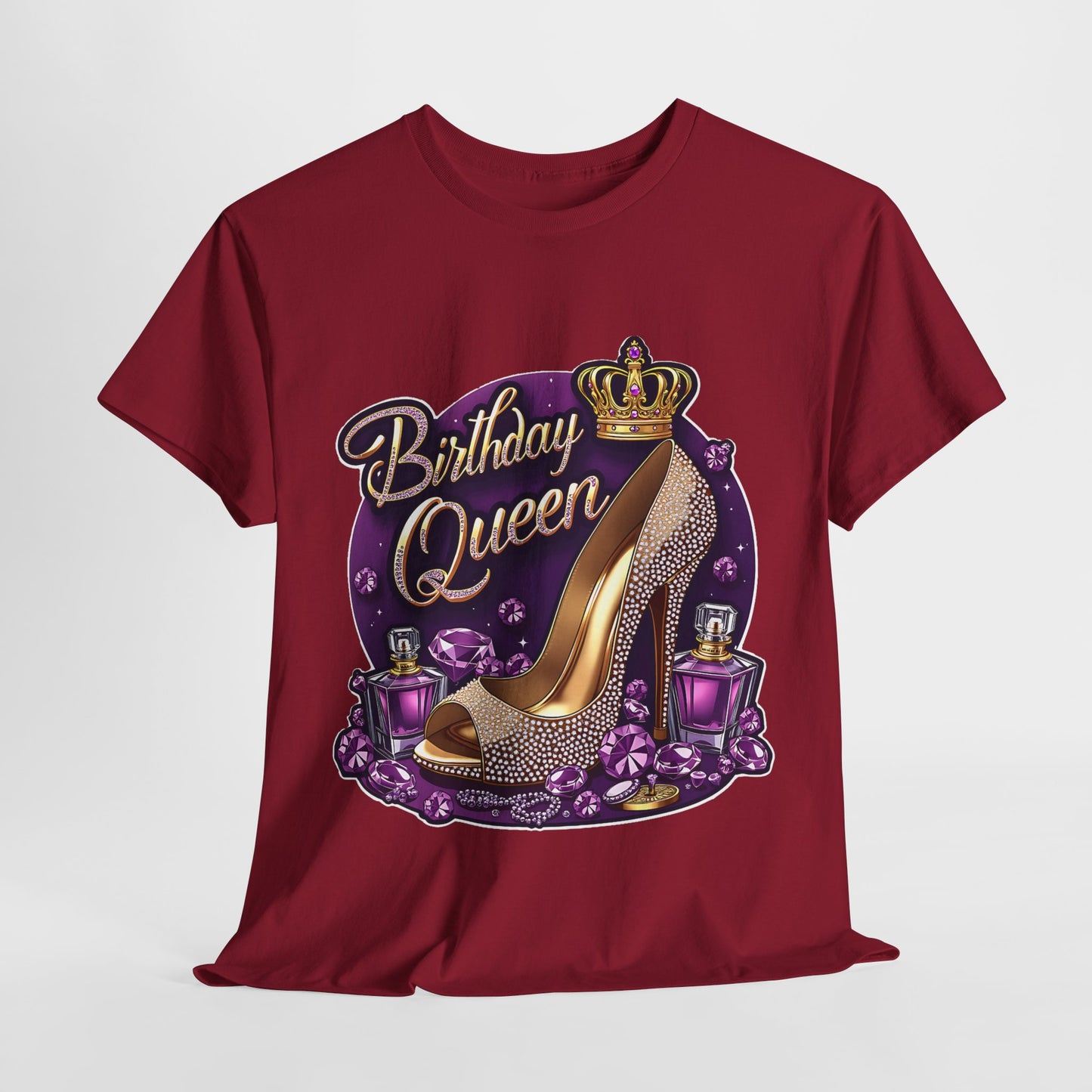 Purple Birthday Queen #17 Unisex Heavy Cotton Tee