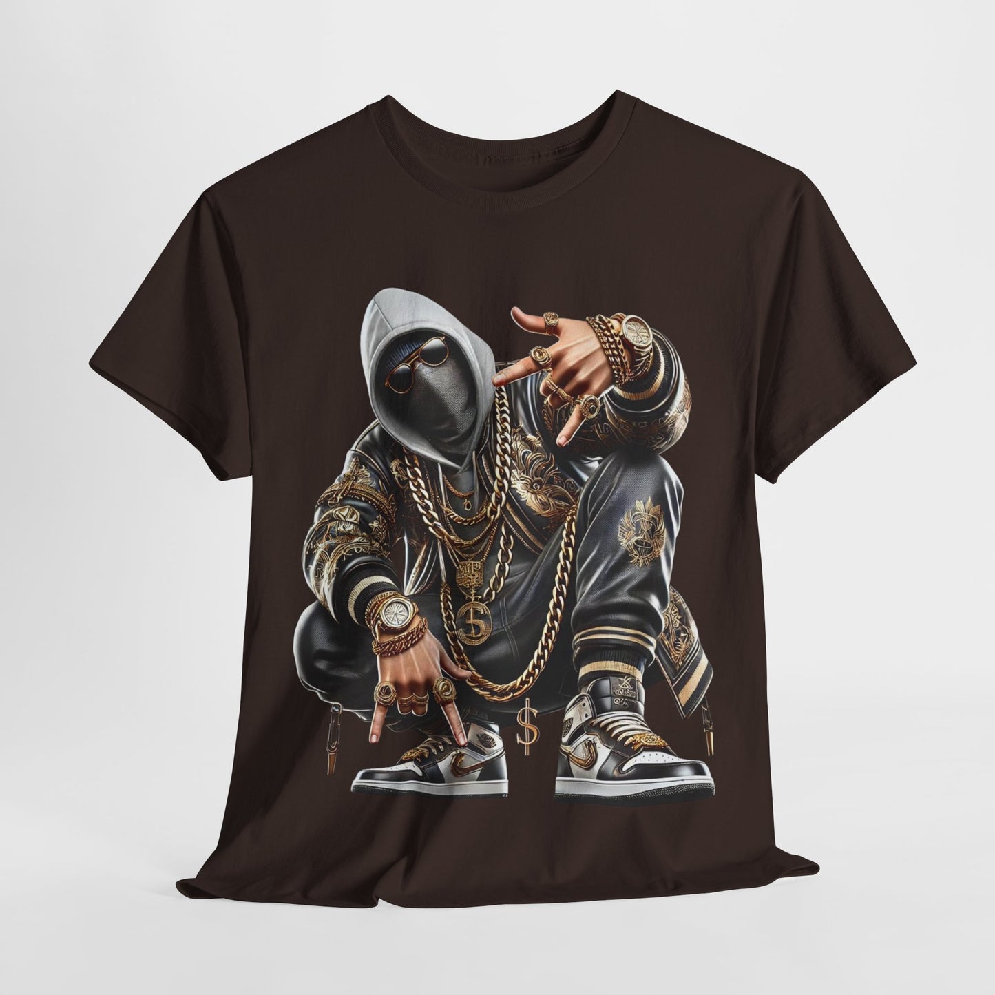 Hip-Hop Street Dude Unisex Heavy Cotton Tee - 312tshirts 2