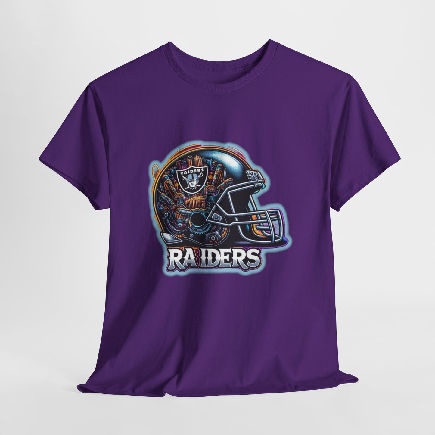 Sports Raiders Football Helmet #2 Unisex Heavy Cotton Tee