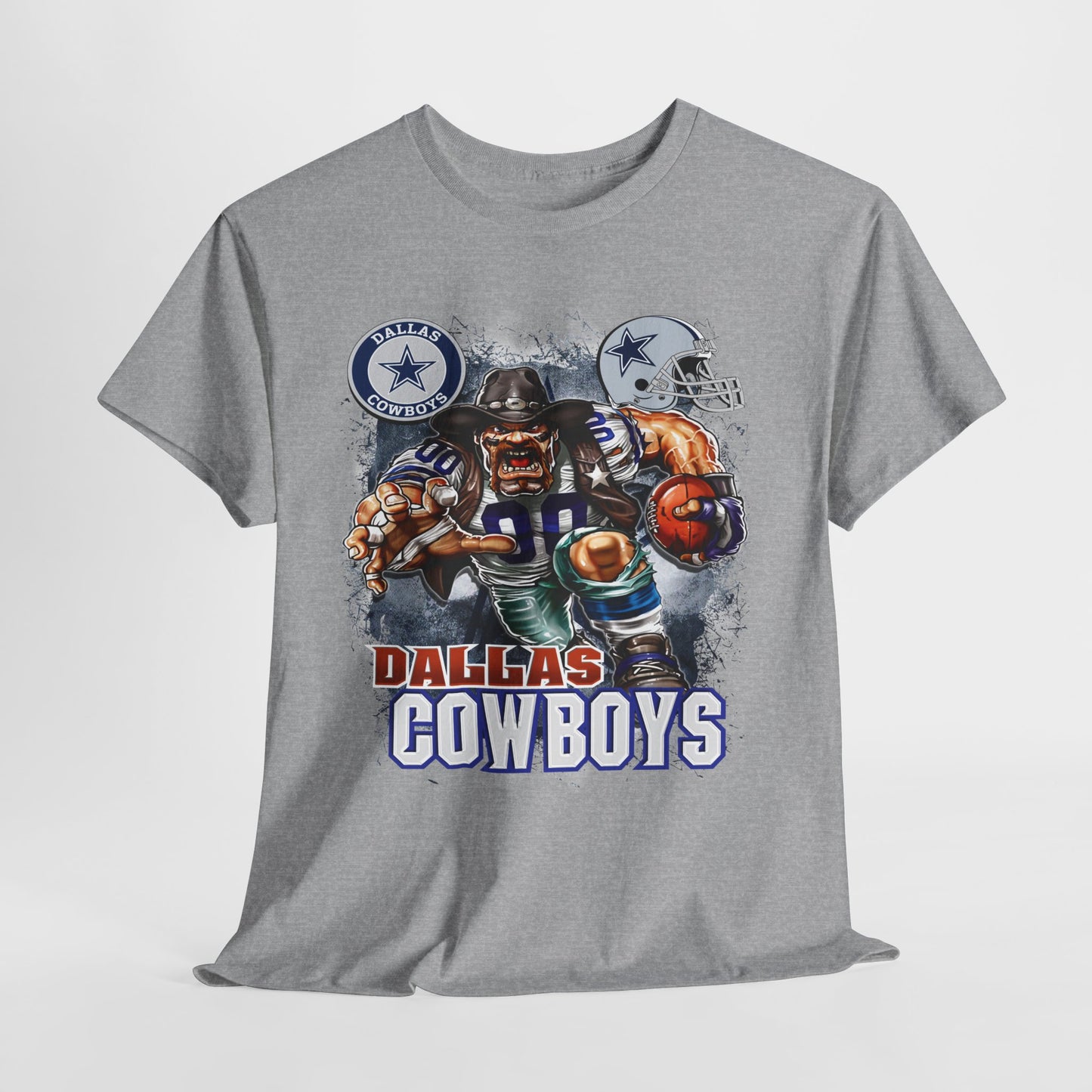 Sports Mascot Dallas Cowboys Unisex Heavy Cotton Tee