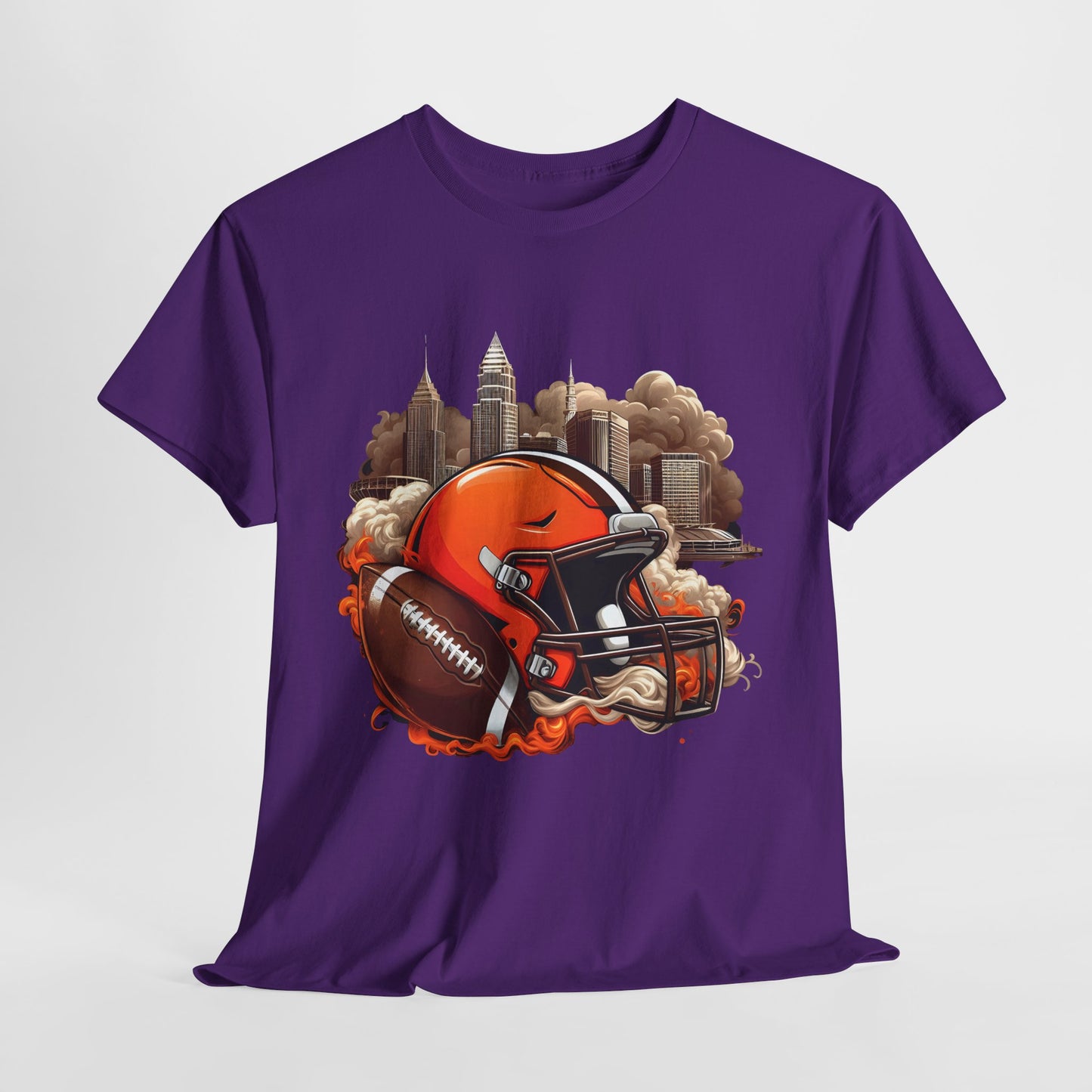Sports Browns Football Helmet #1 Unisex Heavy Cotton Tee