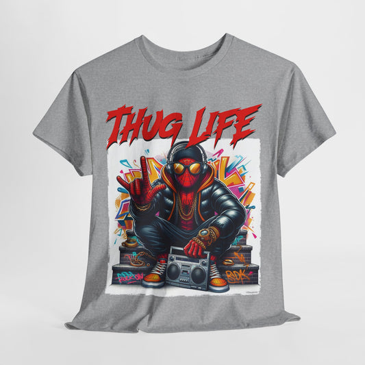 Thug Life #9 Spidey Unisex Heavy Cotton Tee - 312tshirts 2