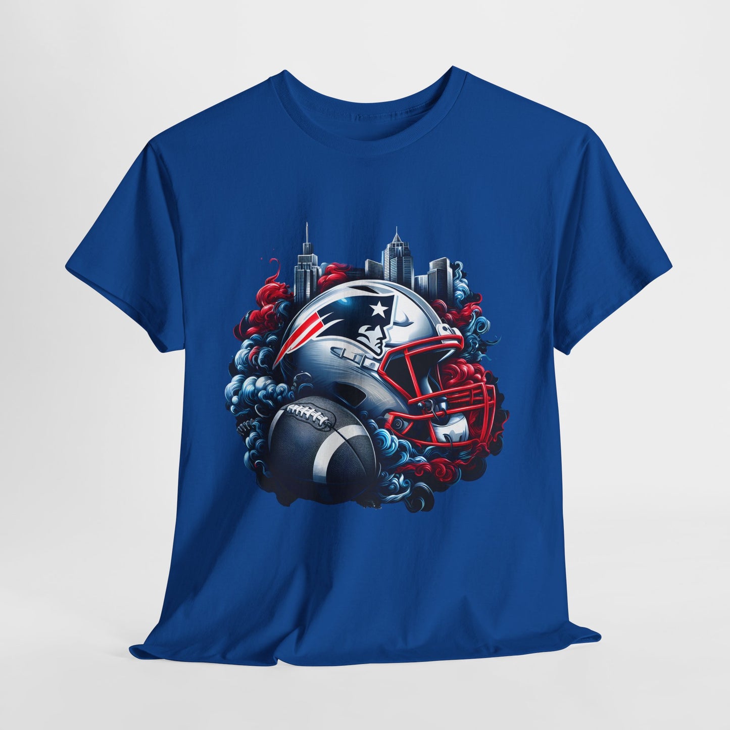 Sports Patriots Football Helmet #1 Unisex Heavy Cotton Tee