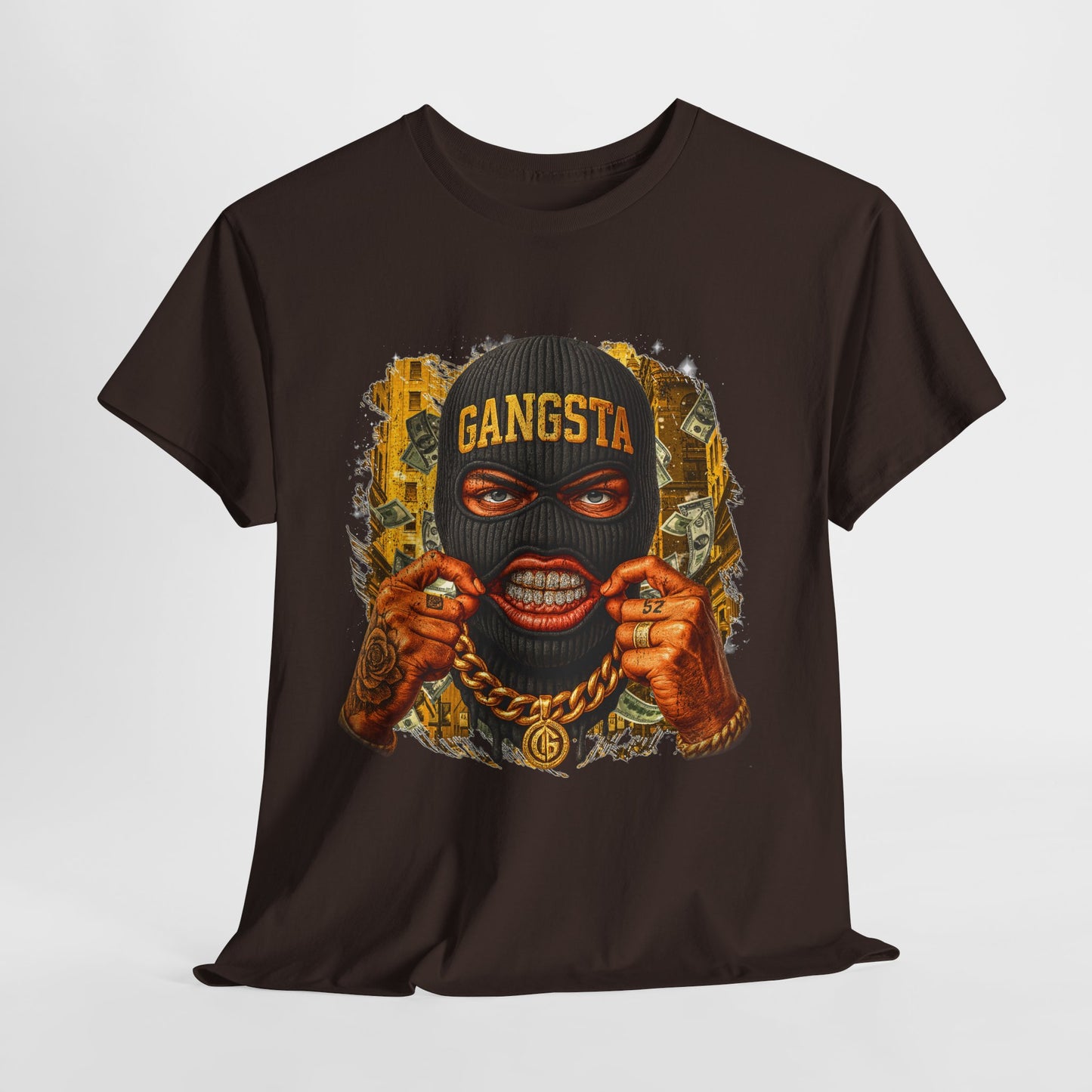 Gangsta Mask #1 Unisex Heavy Cotton Tee - 312tshirts 2