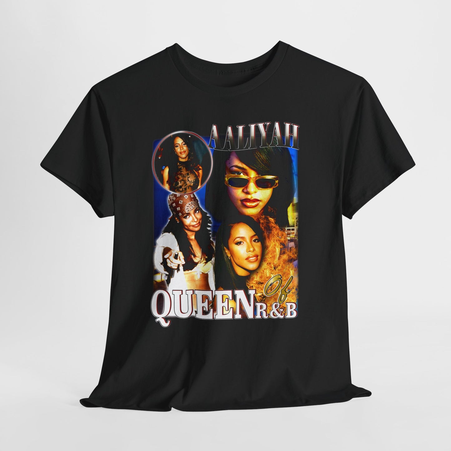 Aaliyah R&B Queen 2 Unisex Heavy Cotton Tee