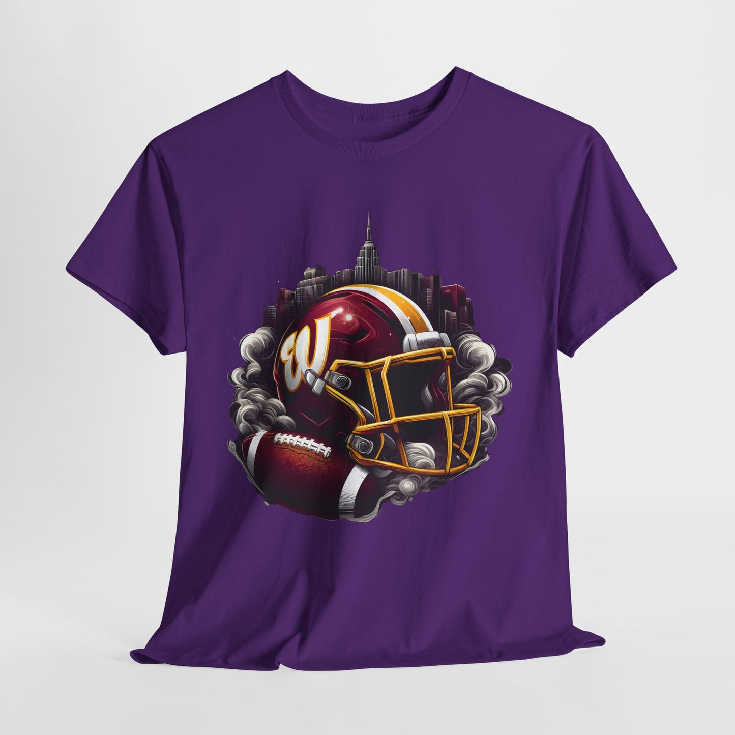 Sports Commanders Football Helmet #1 Unisex Heavy Cotton Tee
