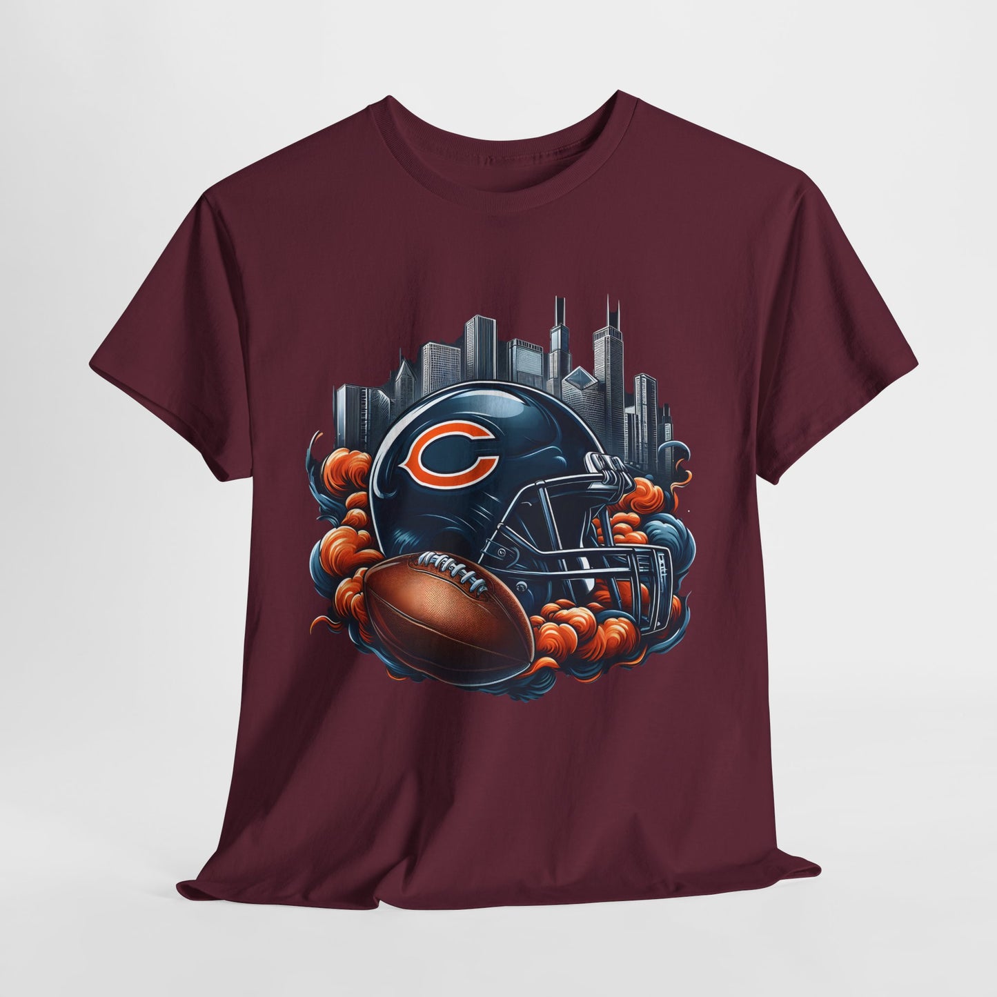 Sports Bears Football Helmet #1 Unisex Heavy Cotton Tee