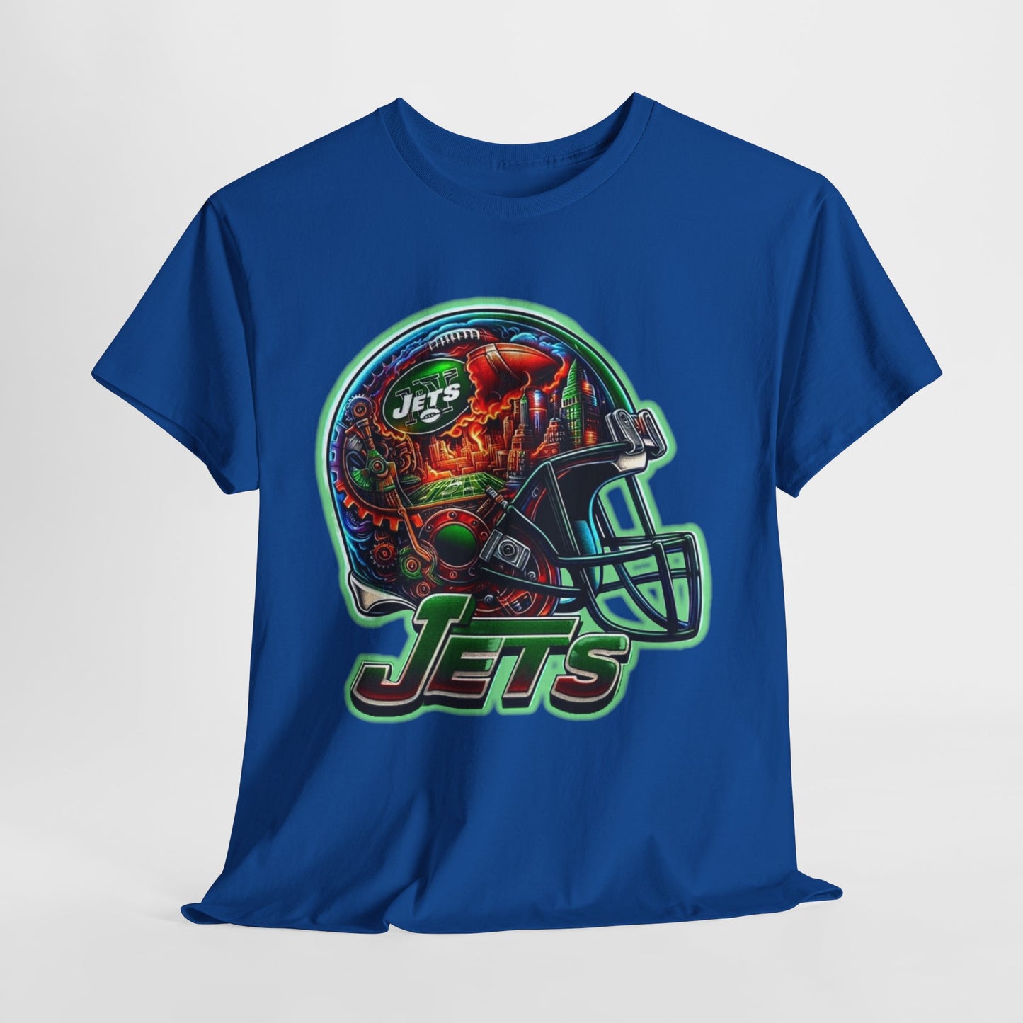 Sports Jets Football Helmet #2 Unisex Heavy Cotton Tee