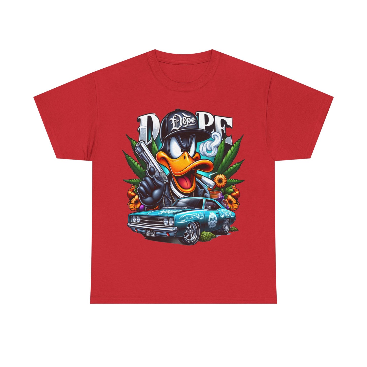 420 Dope Vibes Gangsta Duck #4 Unisex Heavy Cotton Tee - 312tshirts 2