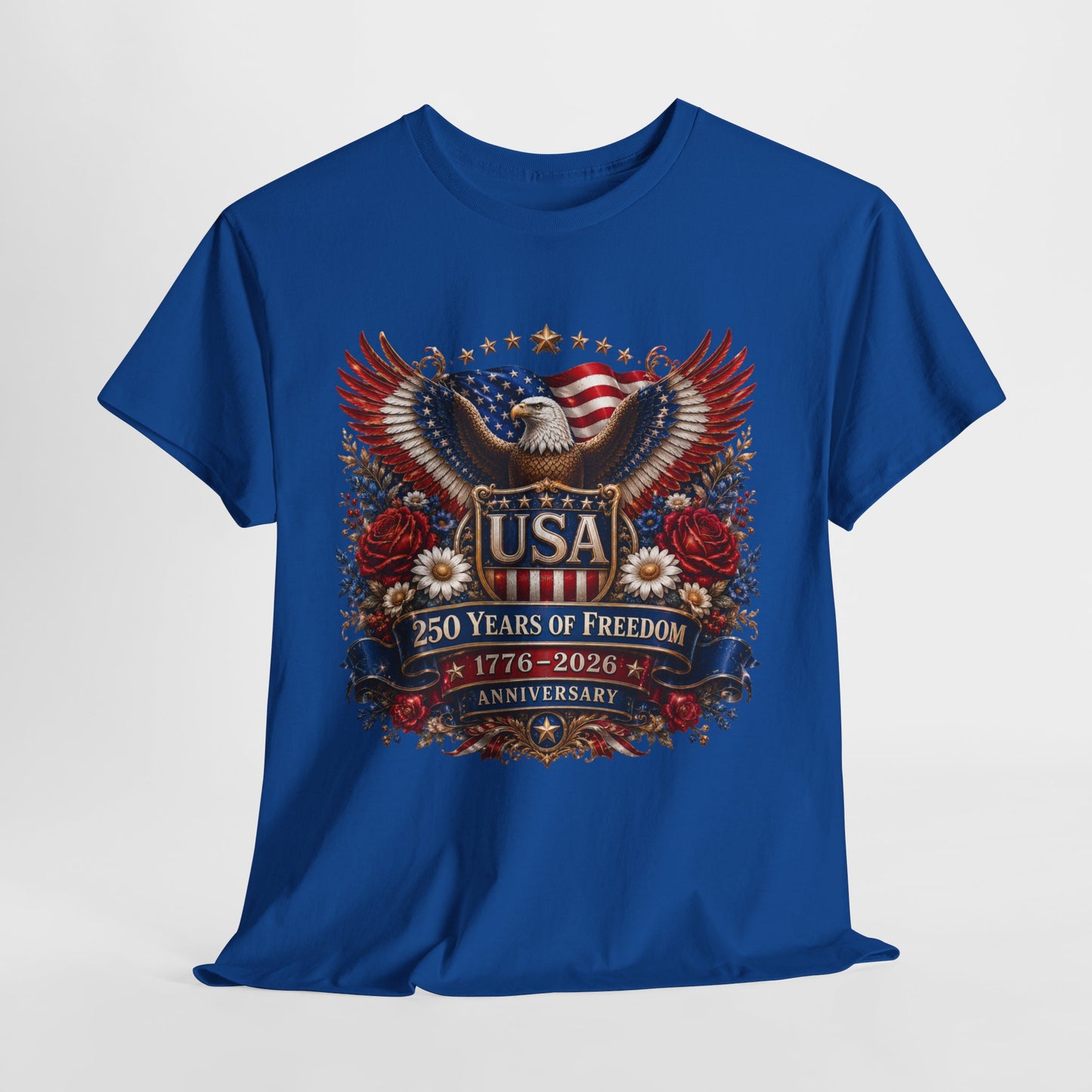 250 Years America #18 Unisex Heavy Cotton Tee - 312tshirts 2