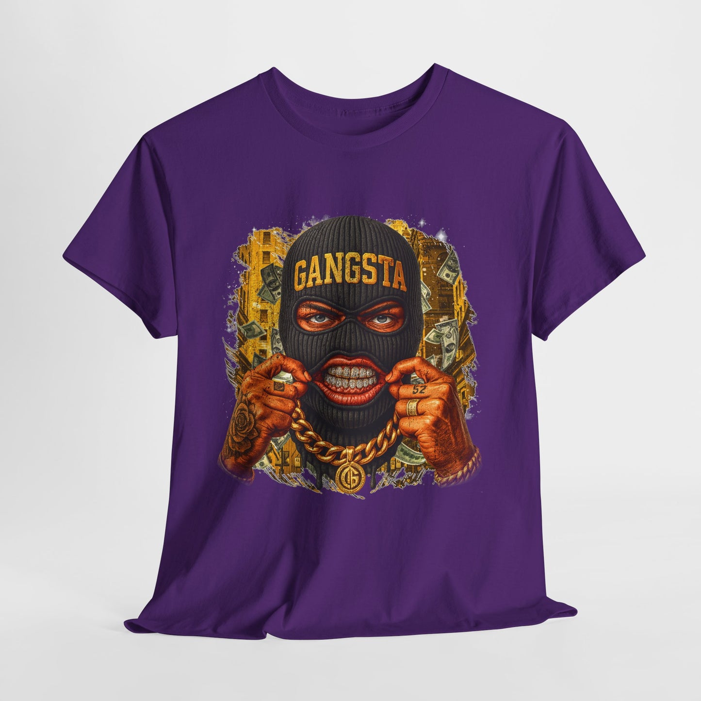 Gangsta Mask #1 Unisex Heavy Cotton Tee - 312tshirts 2