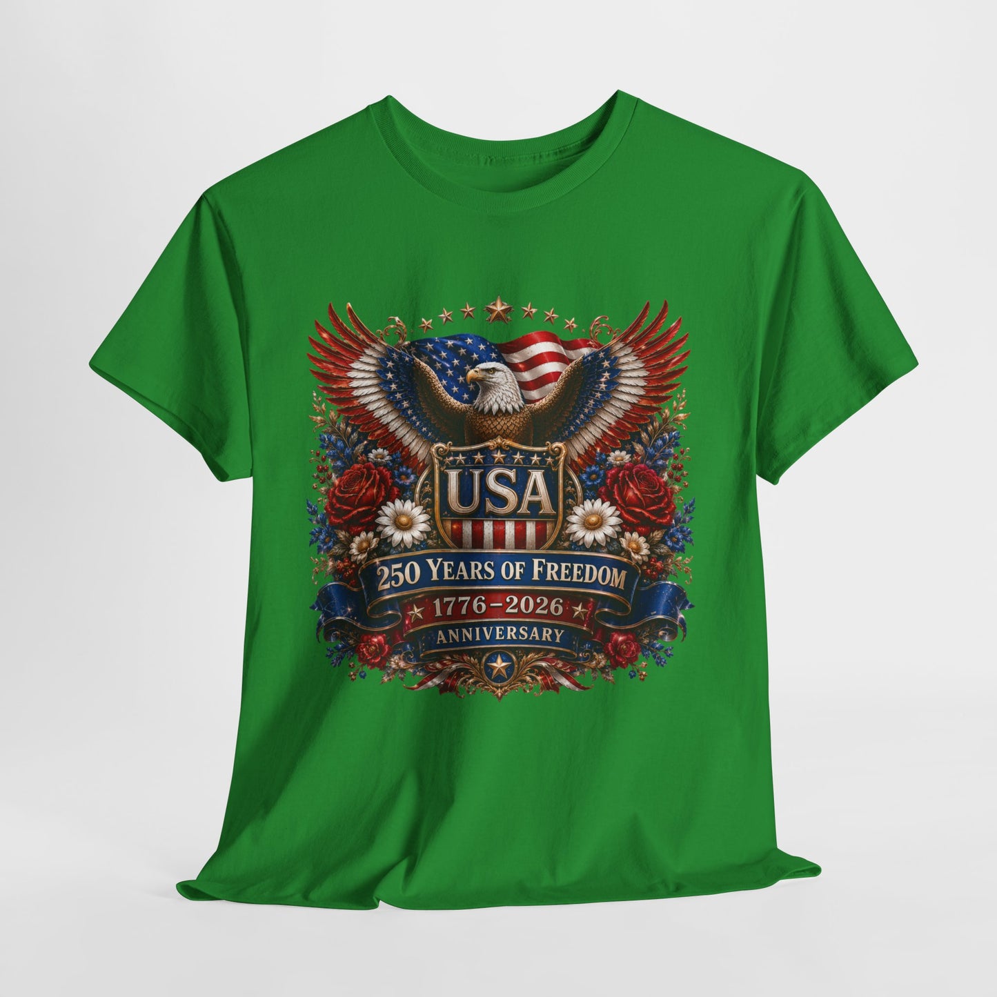250 Years America #18 Unisex Heavy Cotton Tee - 312tshirts 2