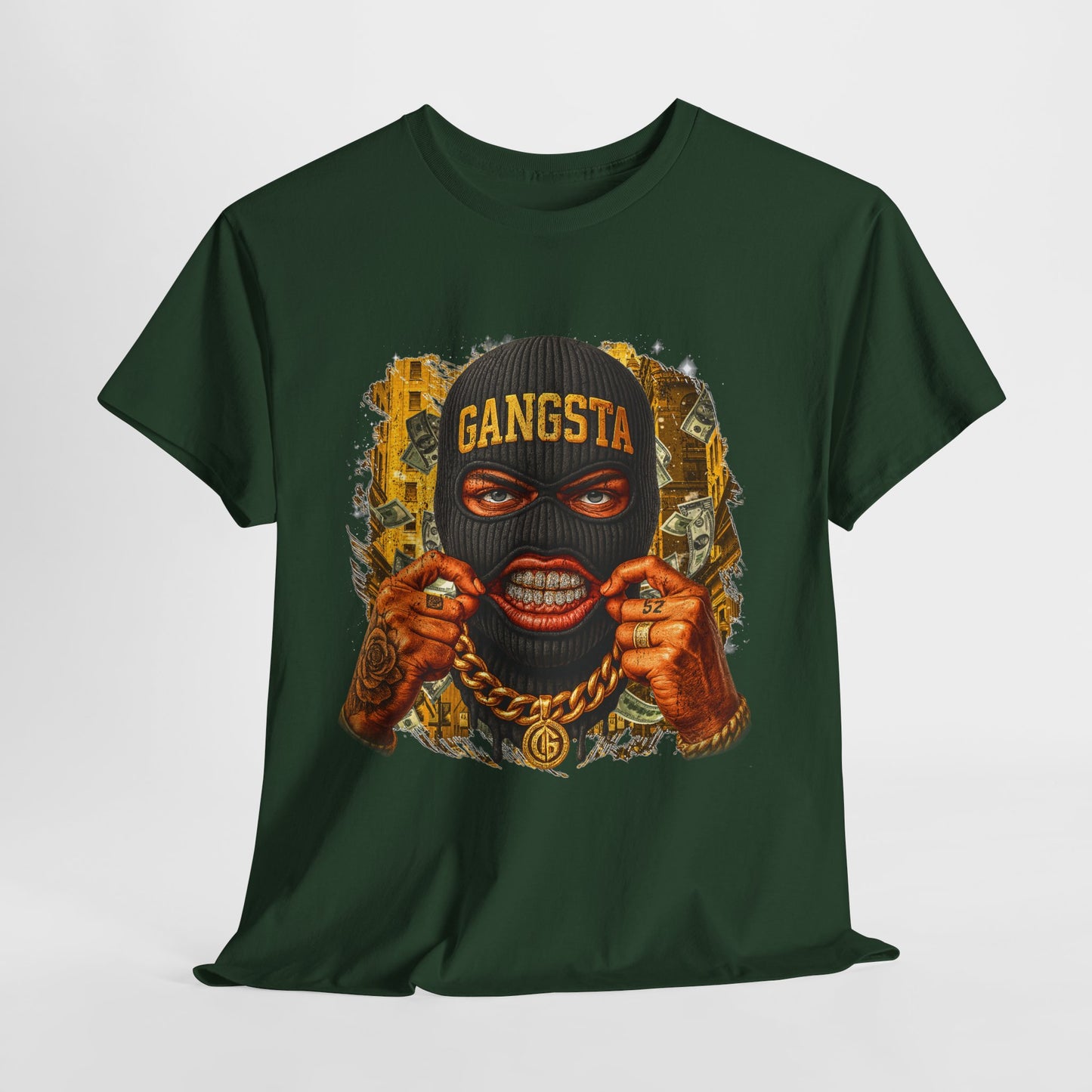Gangsta Mask #1 Unisex Heavy Cotton Tee - 312tshirts 2