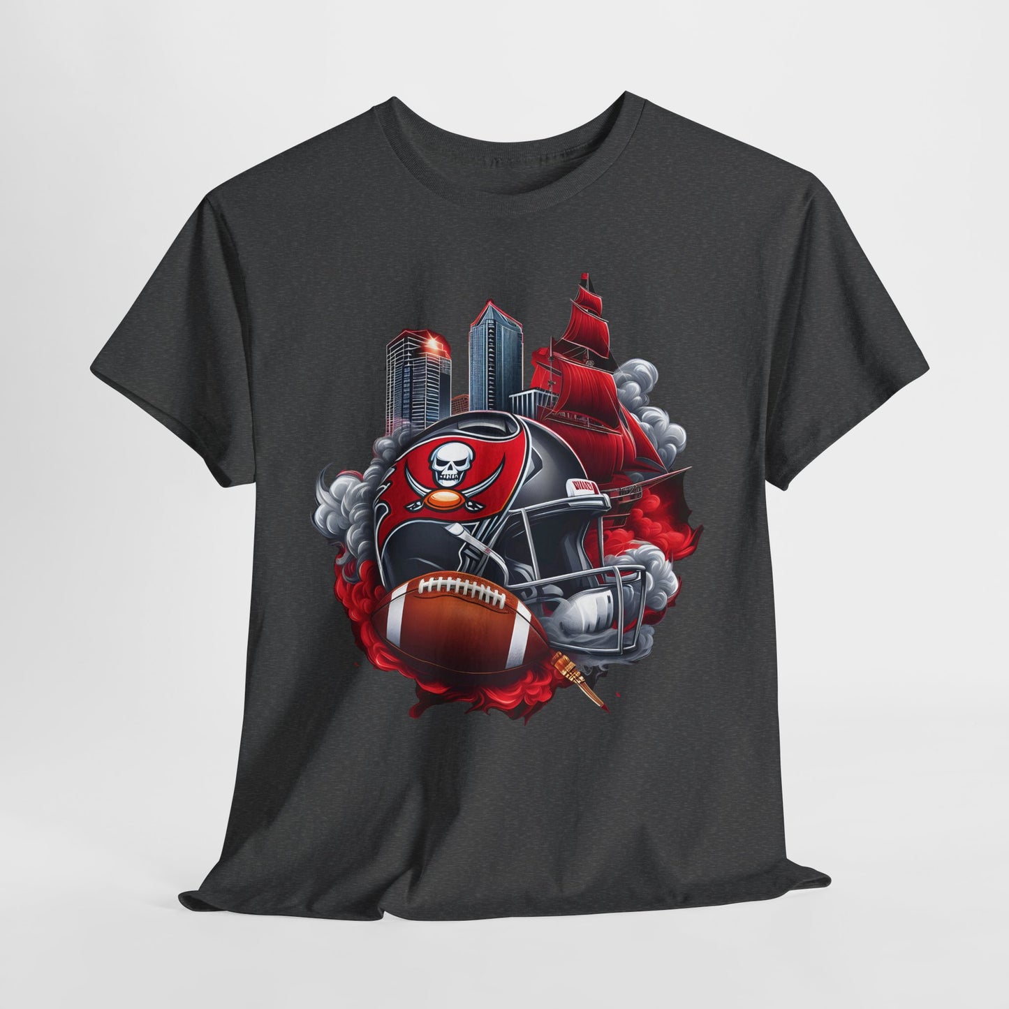Sports Buccaneers Football Helmet #1 Unisex Heavy Cotton Tee