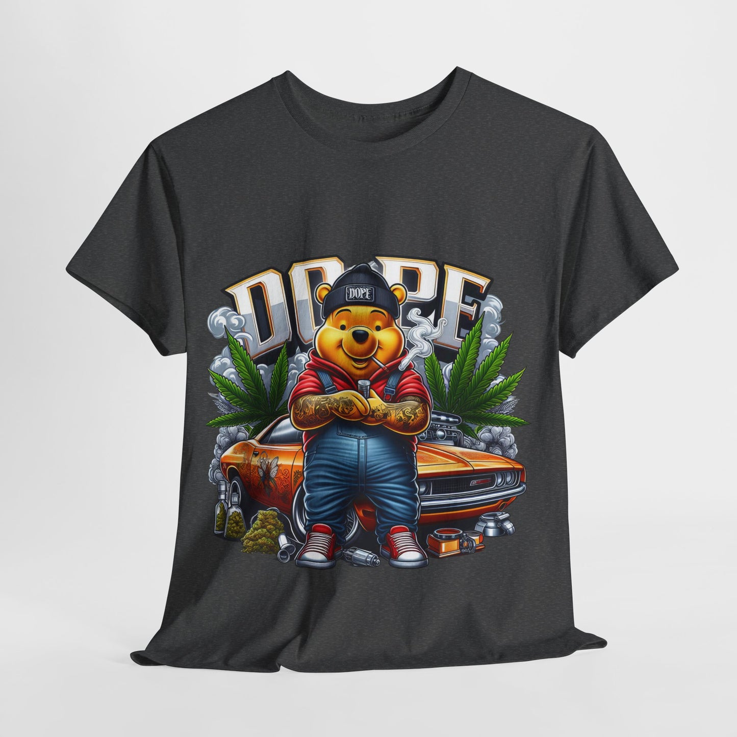 420 Dope Vibes Cool Bear #13 Unisex Heavy Cotton Tee