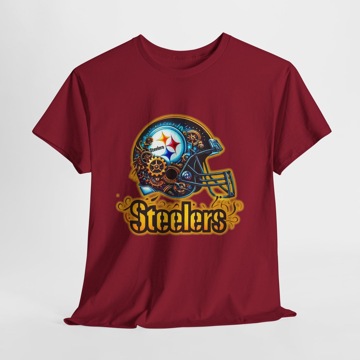 Sports Steelers Football Helmet #2 Unisex Heavy Cotton Tee