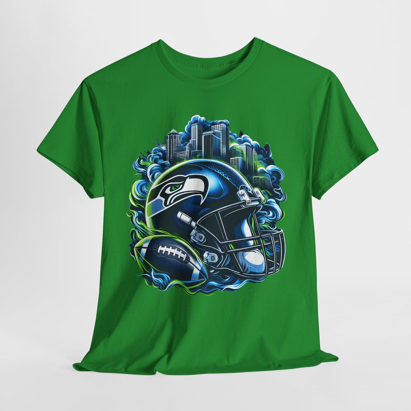 Sports Seahawks Football Helmet #1 Unisex Heavy Cotton Tee