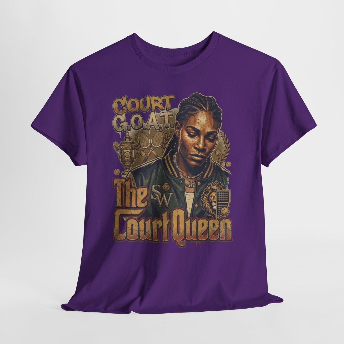 The Court Queen "G.O.A.T." #1 Unisex Heavy Cotton Tee - 312tshirts 2