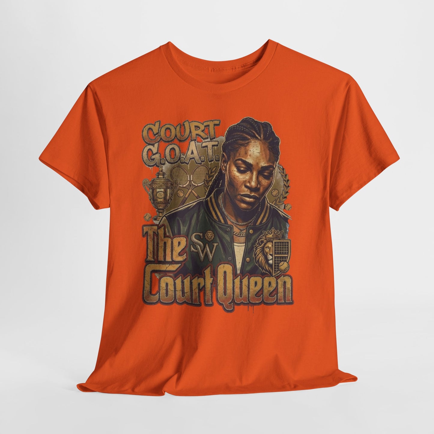 The Court Queen "G.O.A.T." #1 Unisex Heavy Cotton Tee - 312tshirts 2