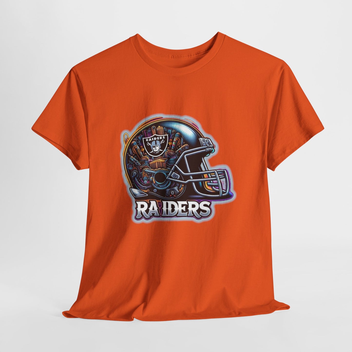 Sports Raiders Football Helmet #2 Unisex Heavy Cotton Tee
