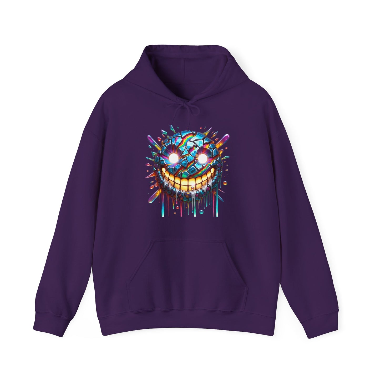 Creepy Neon Emoji #10 Unisex Heavy Sweatshirt Hoodie