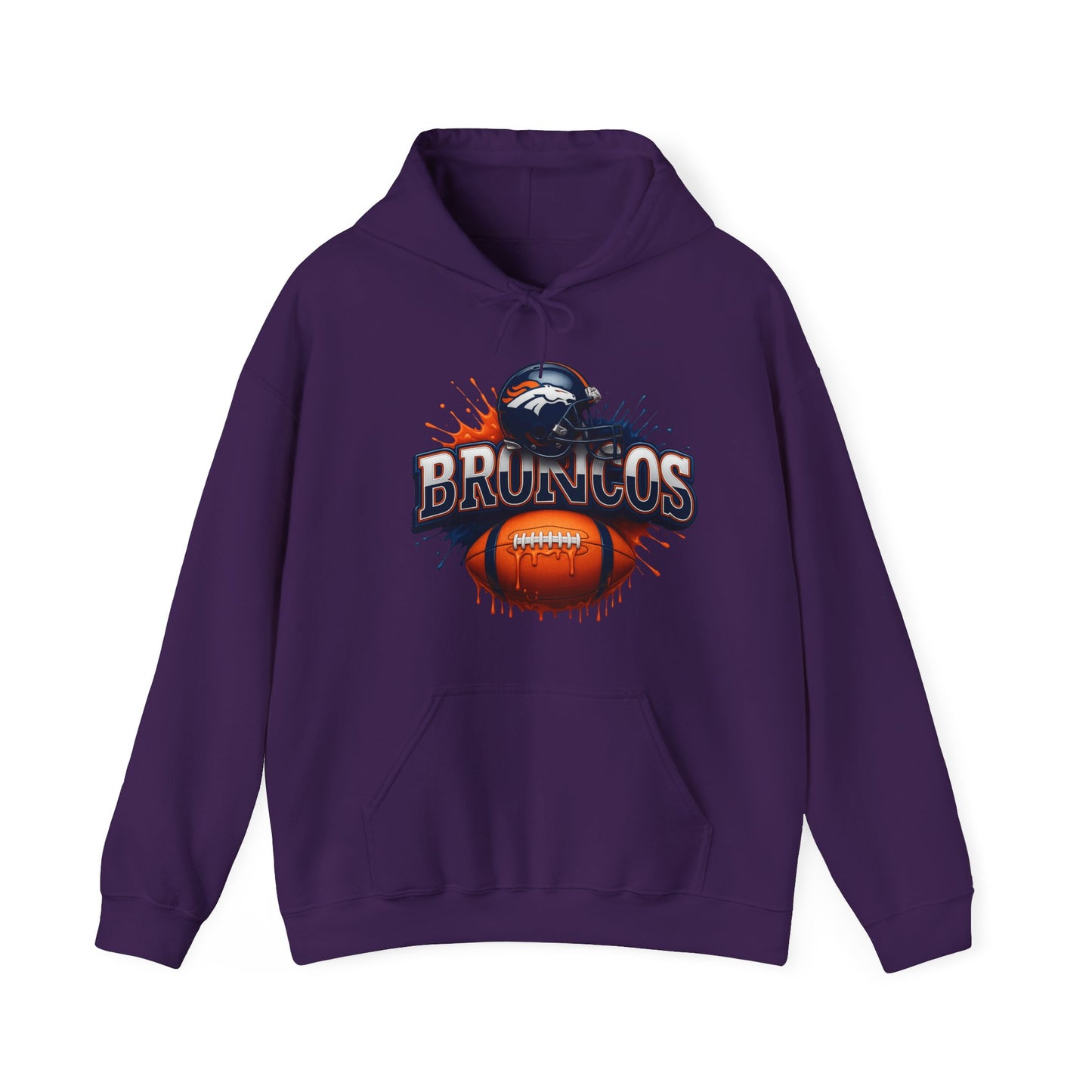 Sports Broncos Football Logo #2 Unisex Heavy Sweatshirt Hoodie